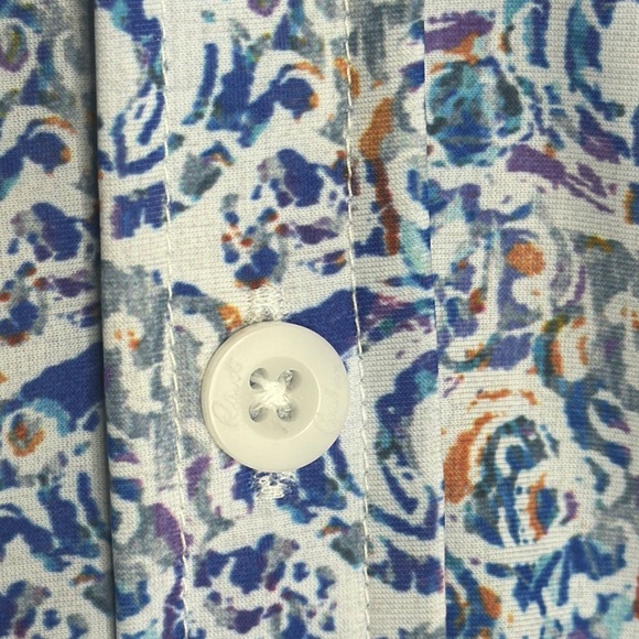 Robert Graham Del Sol Multi Print Button Up Short Sleeve Classic Fit Stretch 4XL - Picture 6 of 11